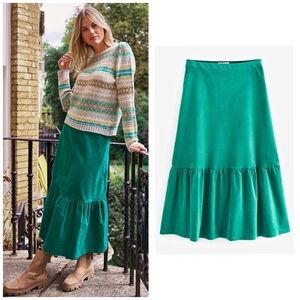 ASPIGA Sylvia Corduroy Midi Skirt